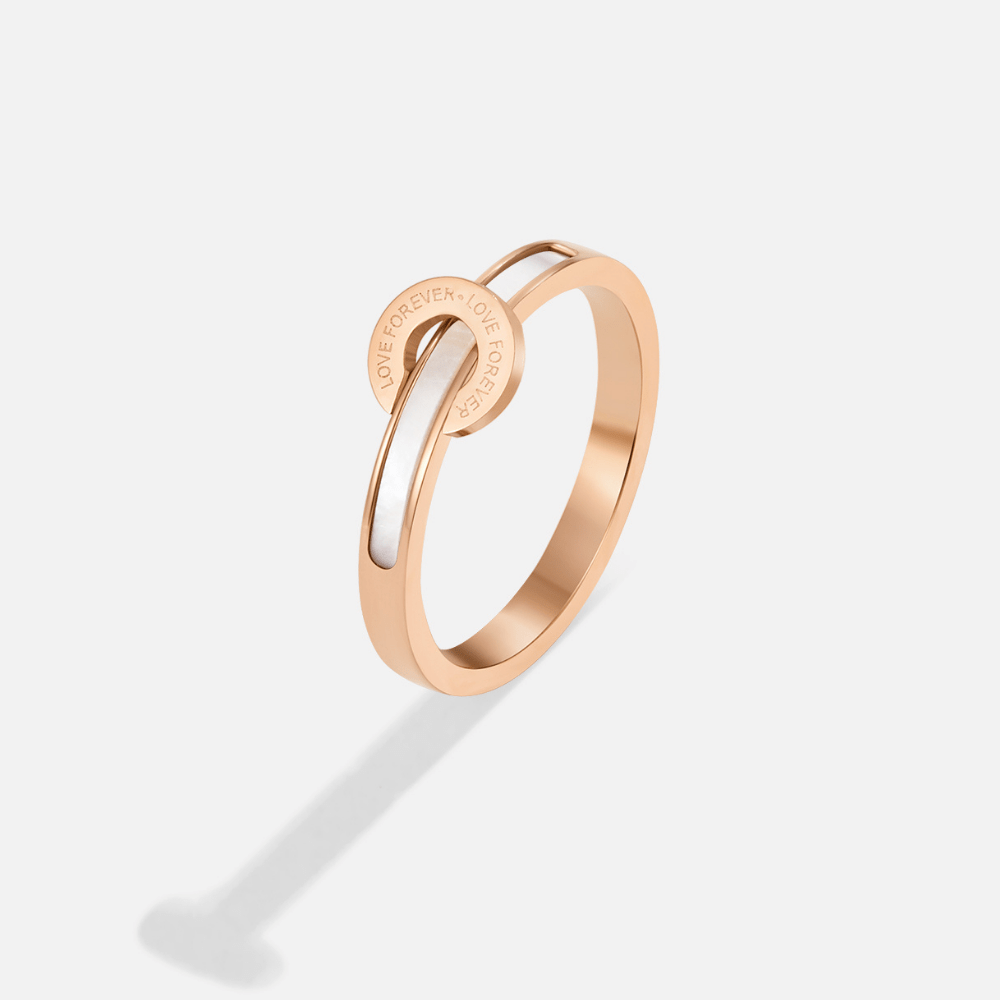 Anillo Infinito de Oro Rosado
