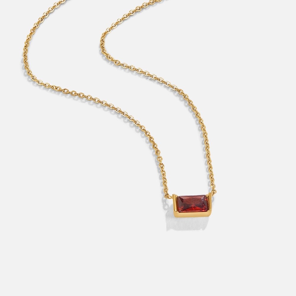 Collar Baguette de Rubí