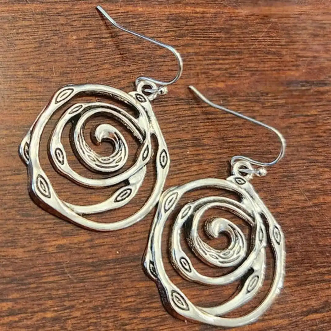 Pendientes Laberinto Vintage de Plata