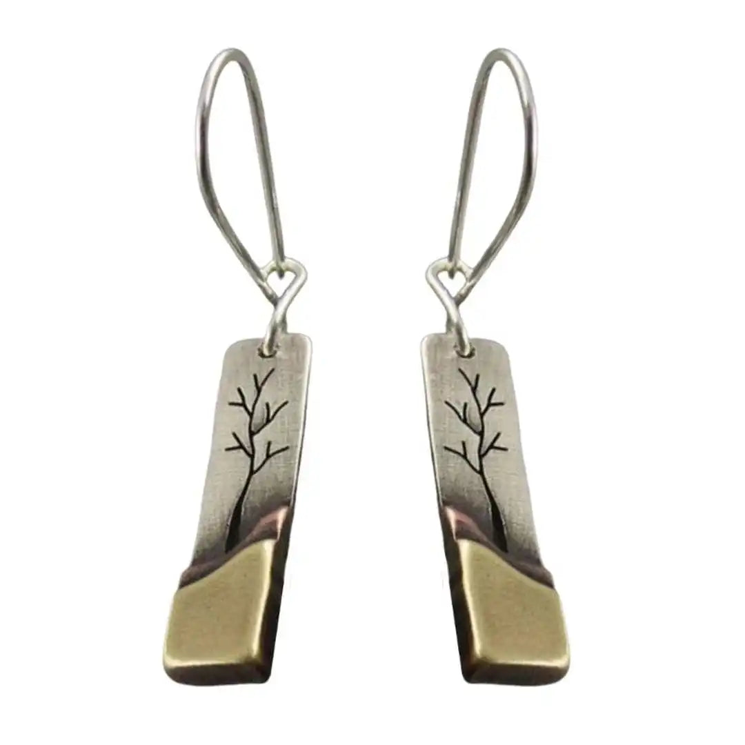 Pendientes Luna Hoja Vintage