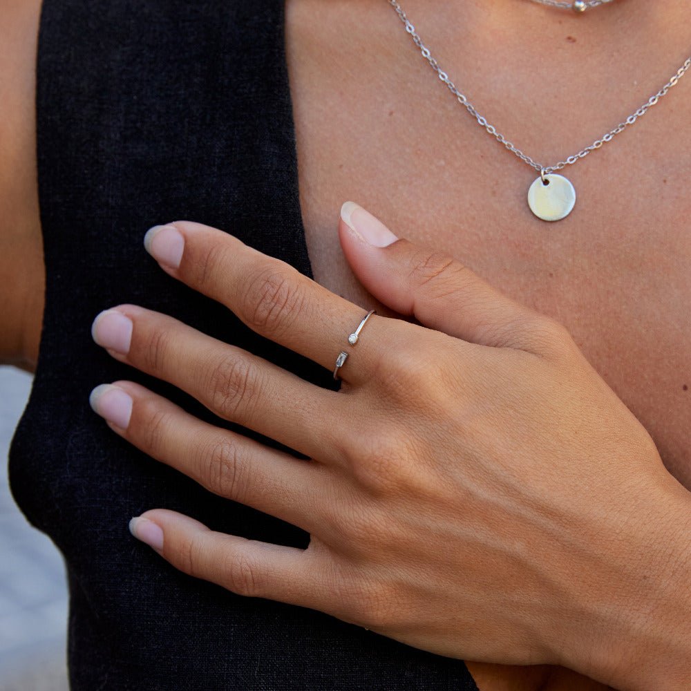 Anillo Serena de Cristal de Plata