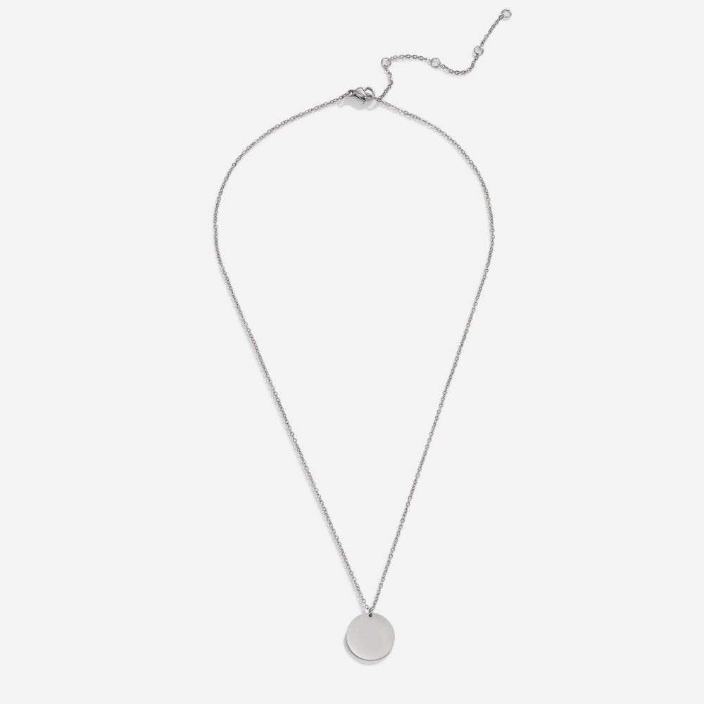 Collar de moneda de plata