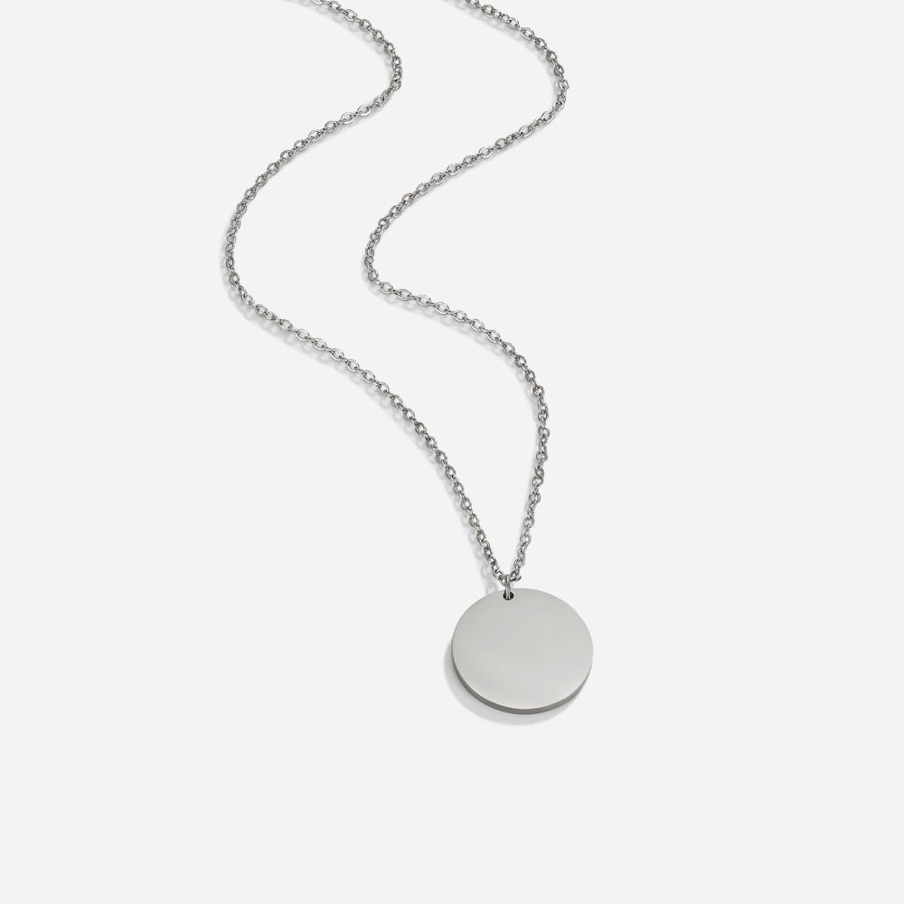 Collar de moneda de plata
