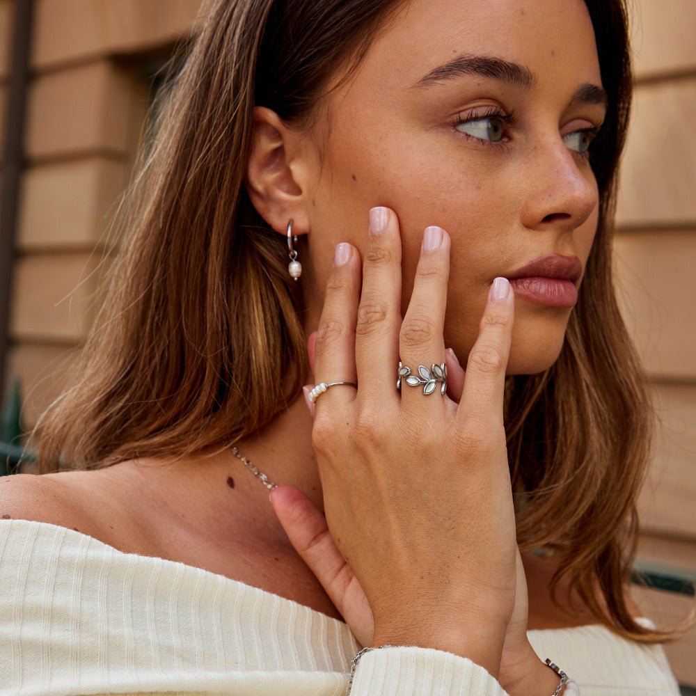 Anillo Hoja de Plata