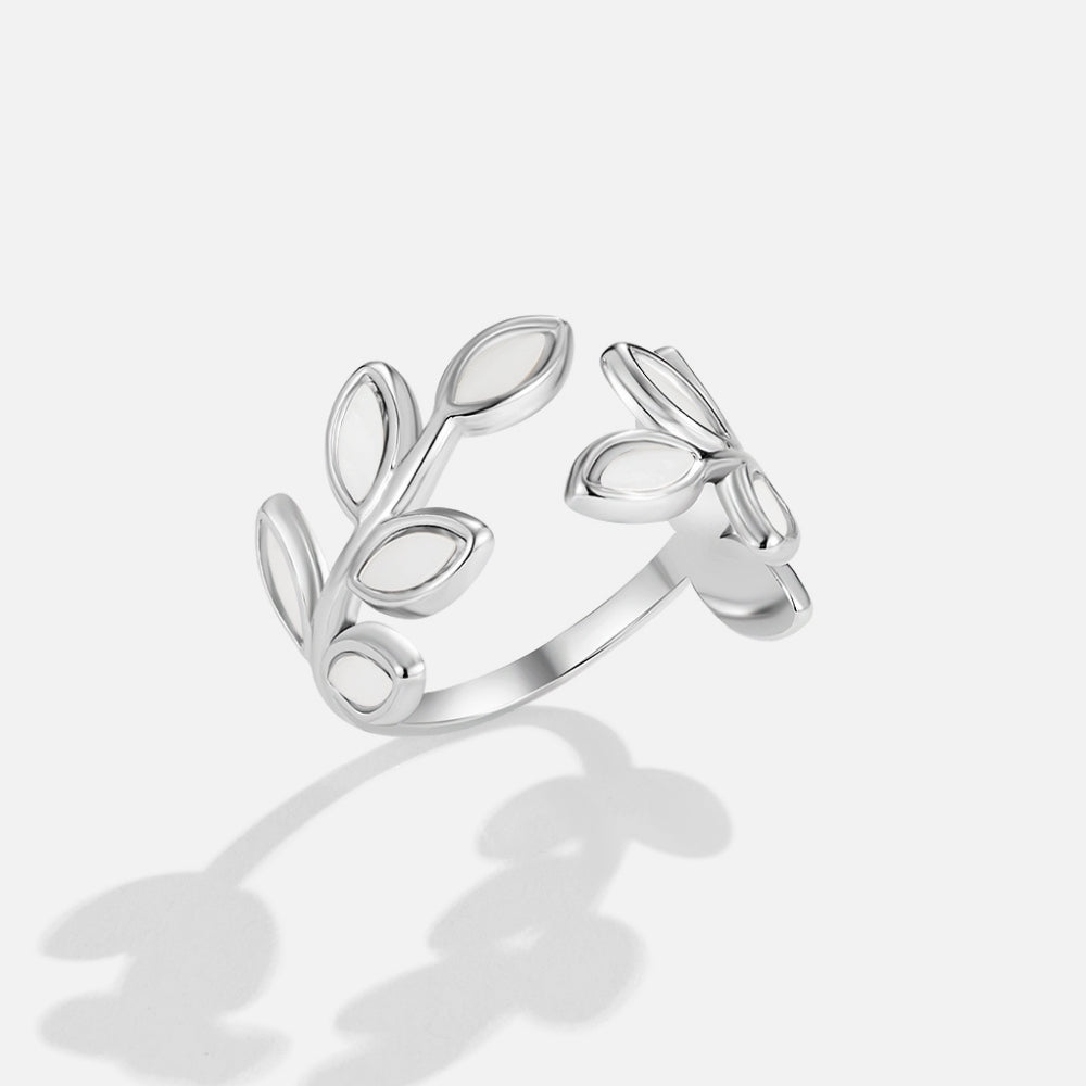 Anillo Hoja de Plata