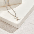 Collar Corazón de Plata con Letra