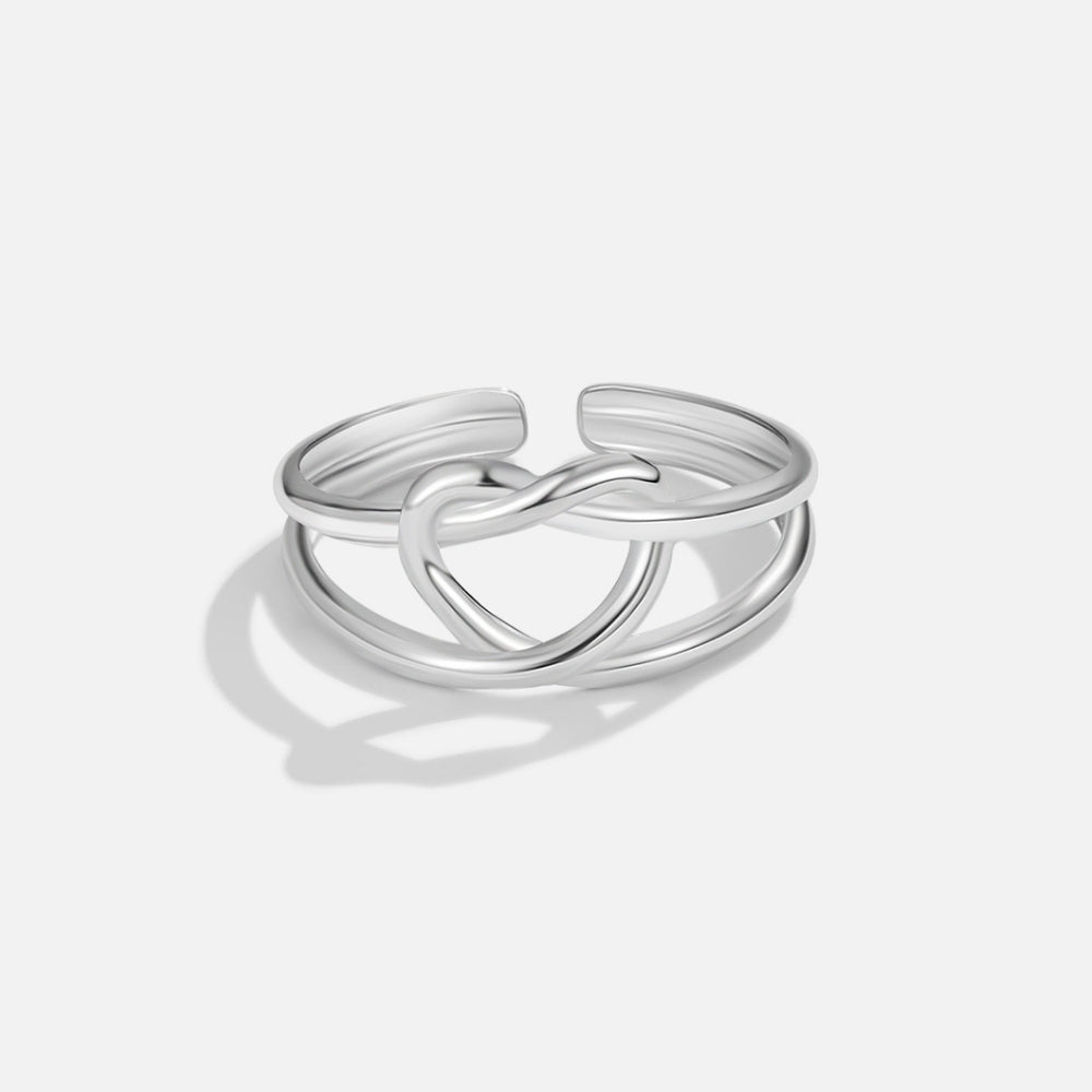 Anillo Nudo de Amor en Plata