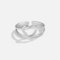 Anillo Nudo de Amor en Plata