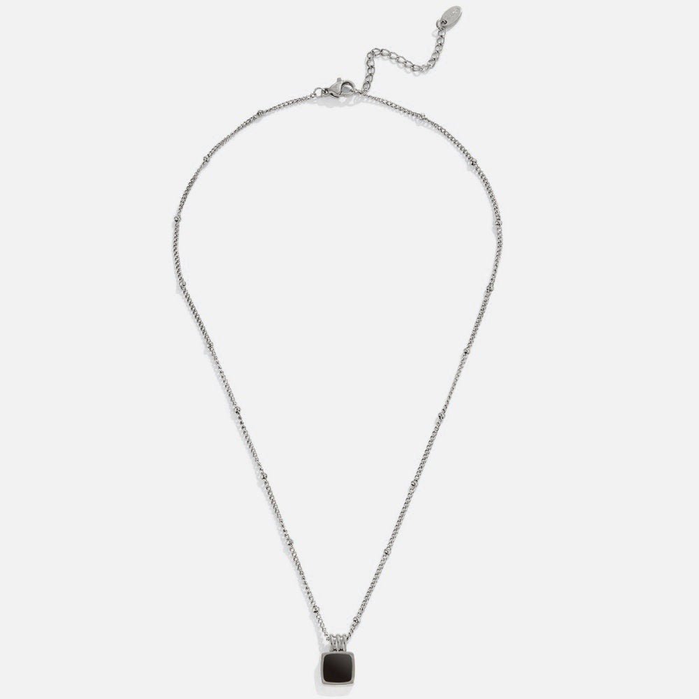 Collar Colgante de Plata Lucía Negro