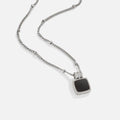 Collar Colgante de Plata Lucía Negro