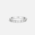 Anillo Milana de plata con cristales