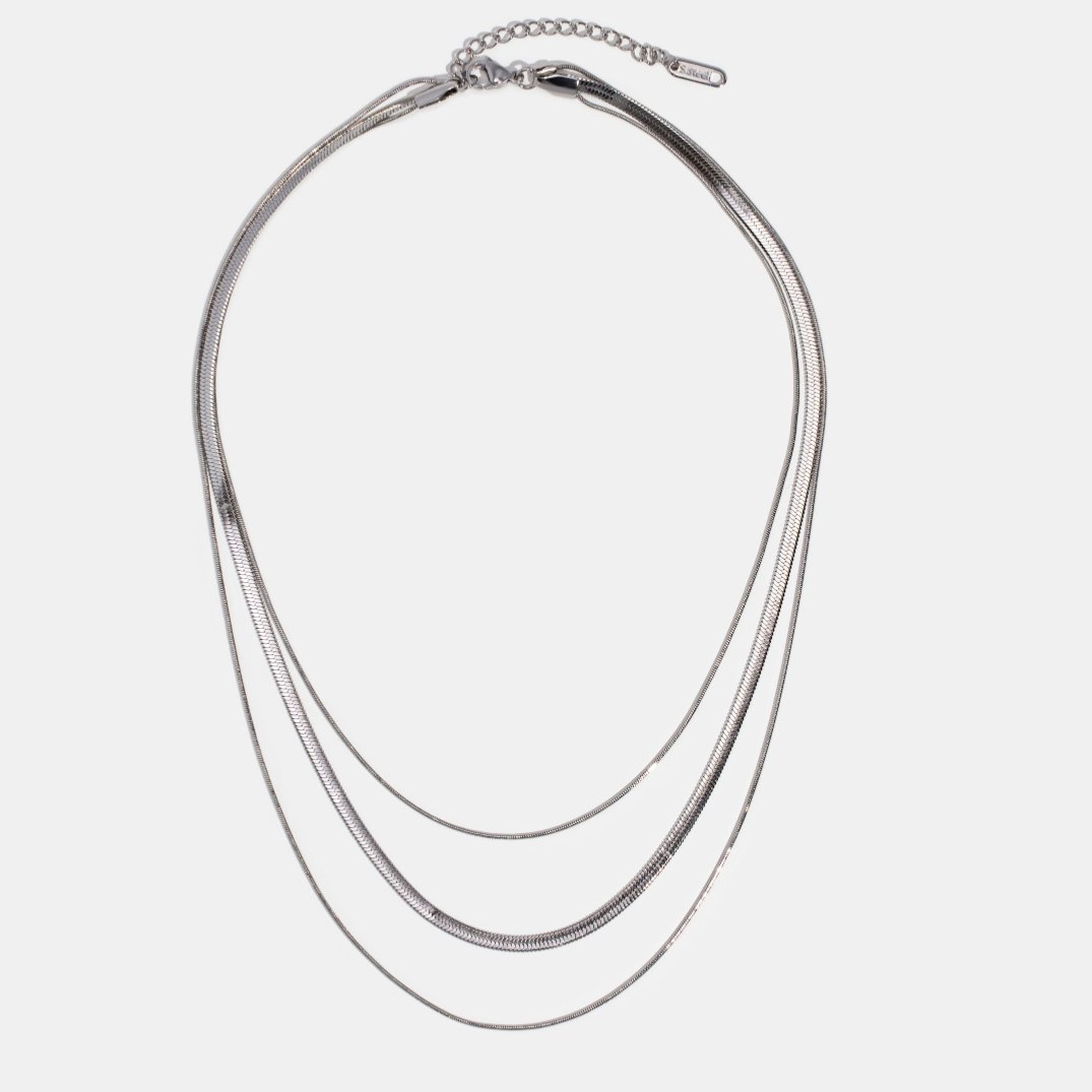 Cadena de plata multicapa