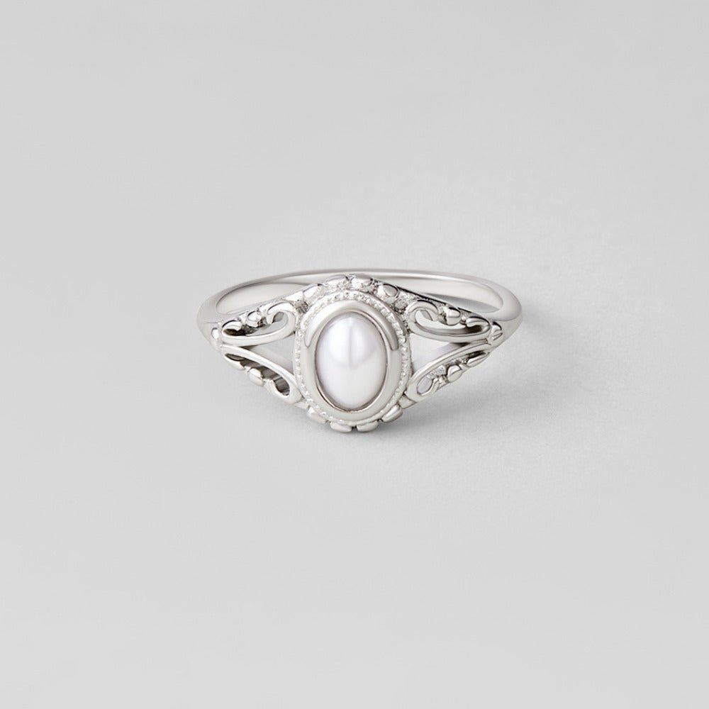 Anillo de Perlas Royal Vintage Plateado