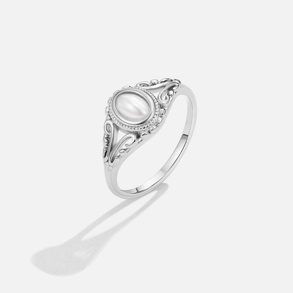 Anillo de Perlas Royal Vintage Plateado