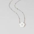 Collar de Flor de Azahar Plateado