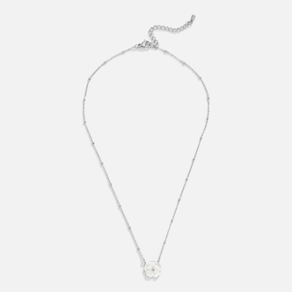 Collar de Flor de Azahar Plateado