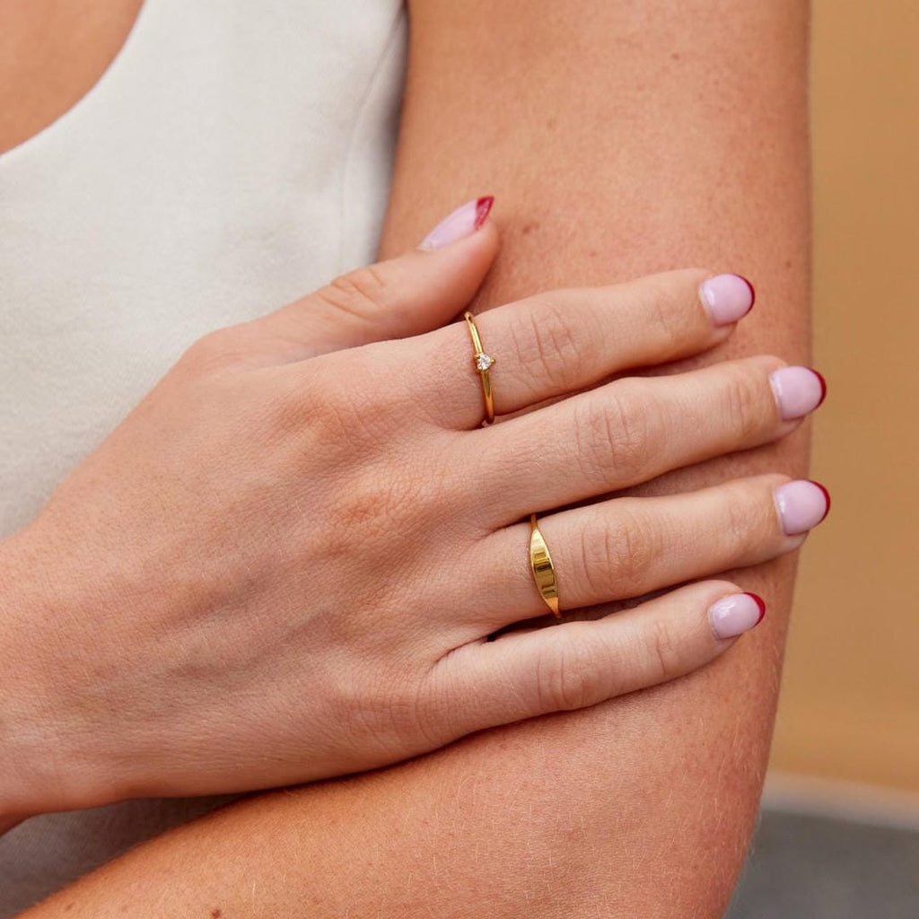 Anillo Corazón de Cristal Amor