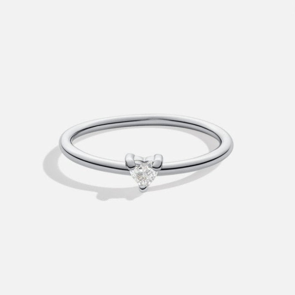Anillo Corazón de Cristal "Pequeño Amor"