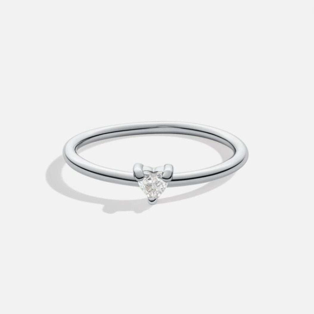 Anillo Corazón de Cristal "Pequeño Amor"