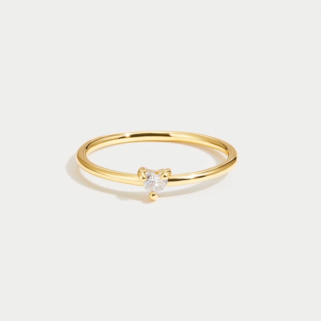 Anillo Corazón de Cristal "Pequeño Amor"