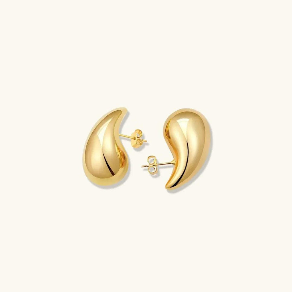 Aretes de lágrima brillantes