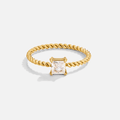 Anillo trenzado Sofia Crystal
