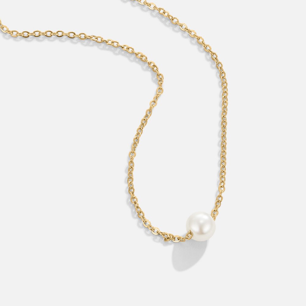 Collar Solitario Perla de Oro