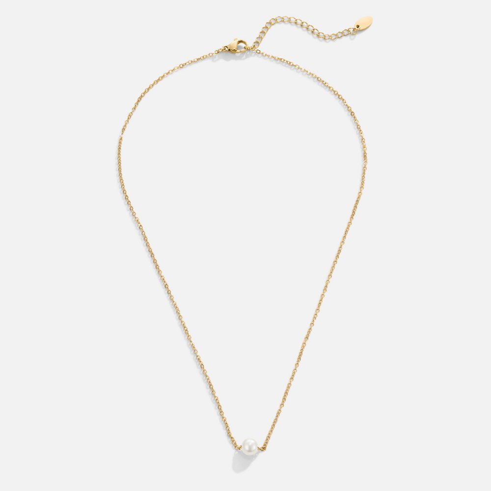 Collar Solitario Perla de Oro