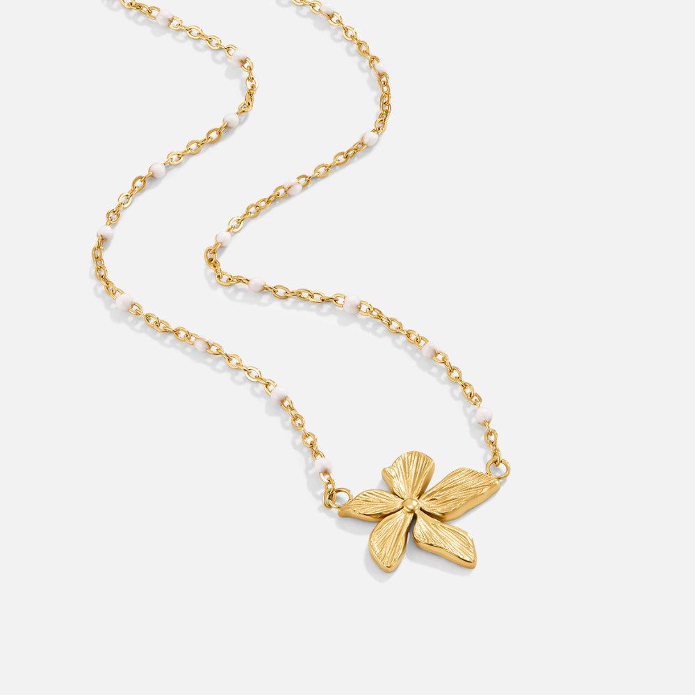 Collar de cuentas «Florecimiento primaveral»