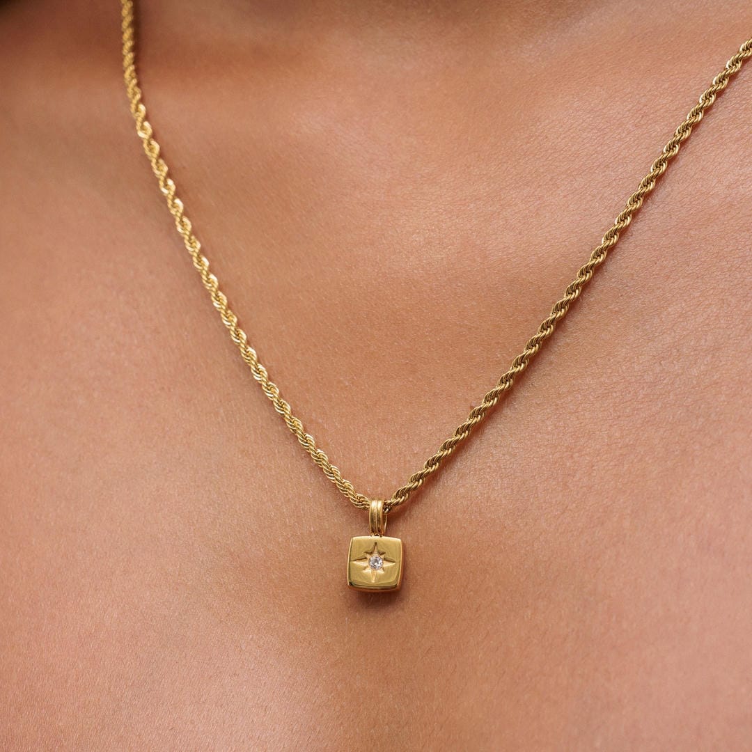 Cadena de oro Estrella Radiante