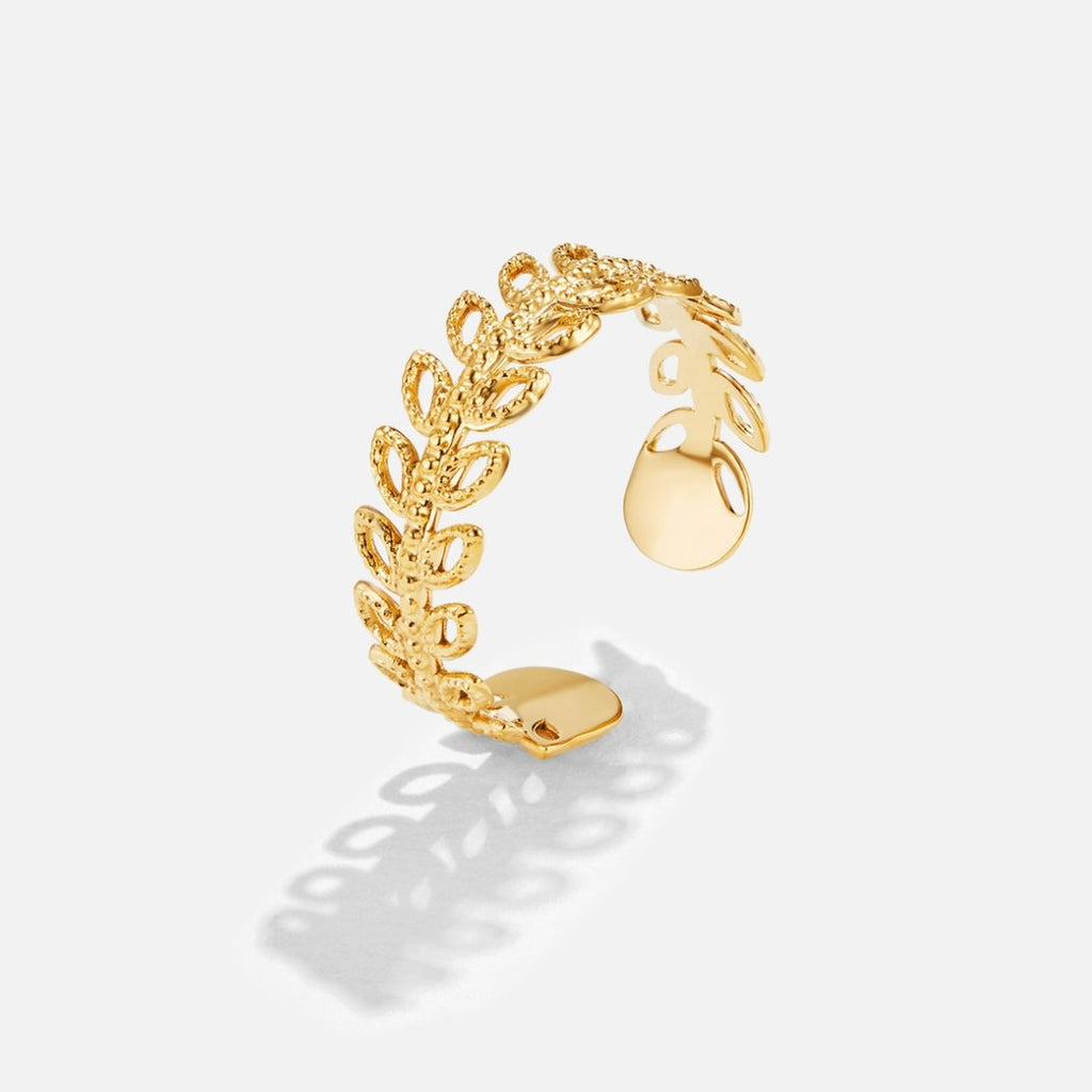 Anillo de hojas Flor de Verano