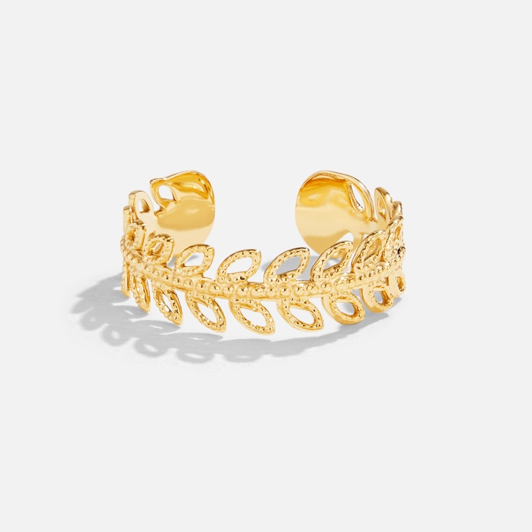 Anillo de hojas Flor de Verano