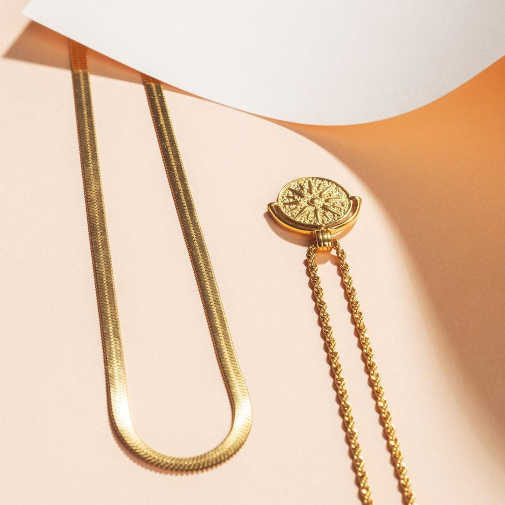 Conjunto en capas de collar Golden Radiance