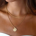 Conjunto de collar de cuerda Golden Radiance