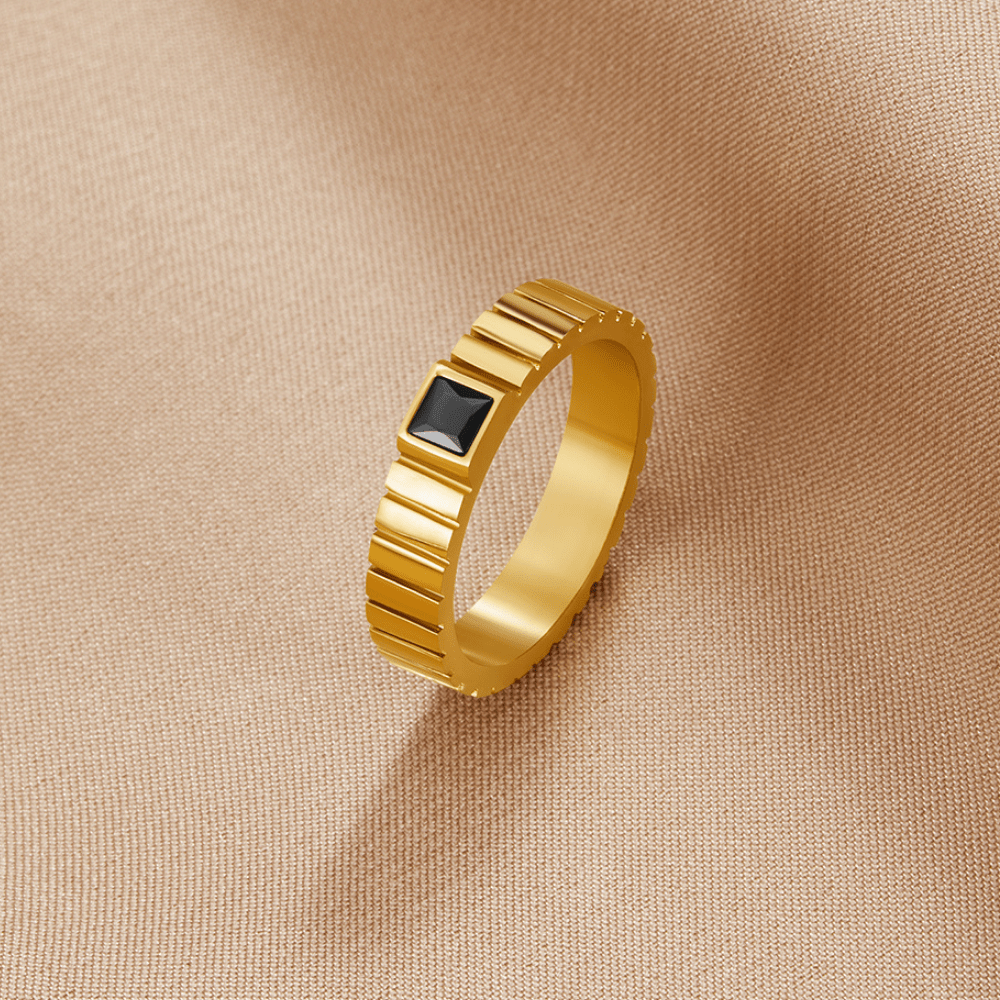 Anillo Talia Negro Oro
