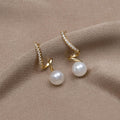 Pendientes de oro Ola de Perlas