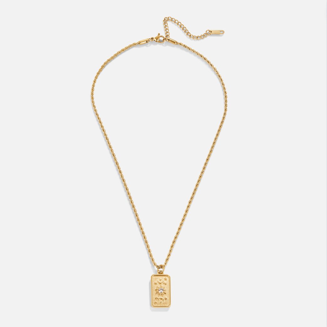 Collar Colgante de Tarot "El Sol"