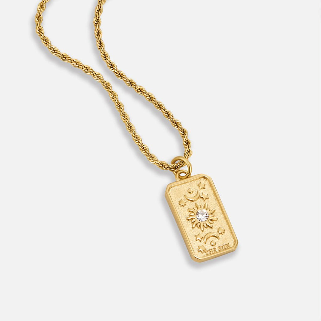 Collar Colgante de Tarot "El Sol"