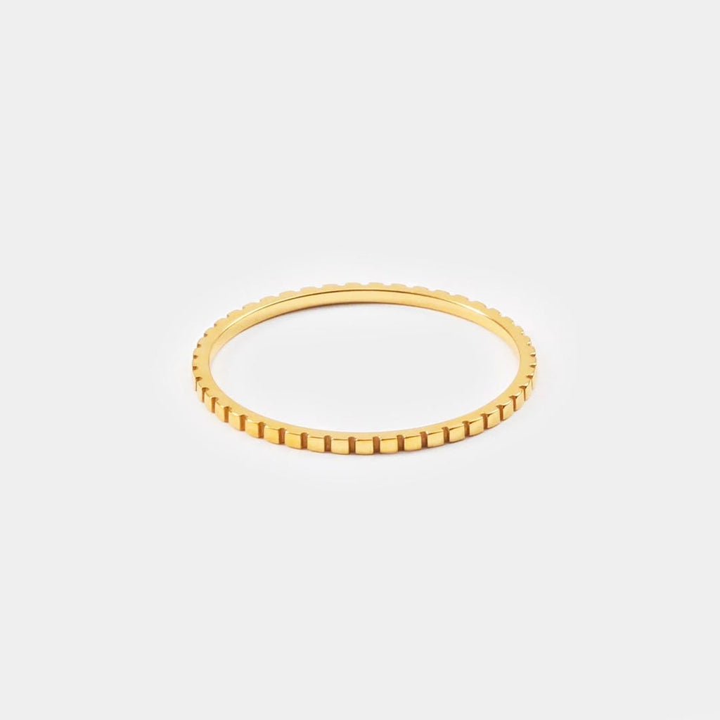 Anillo apilable fino Luna