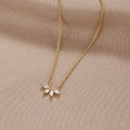 Collar colgante Tiffany Crystal Leaf