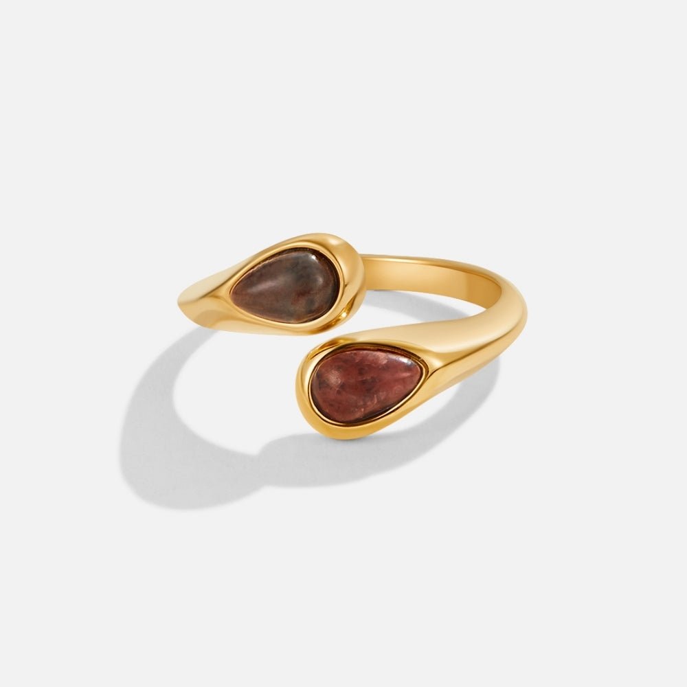 Anillo Envolvente de Piedra Ojo de Tigre