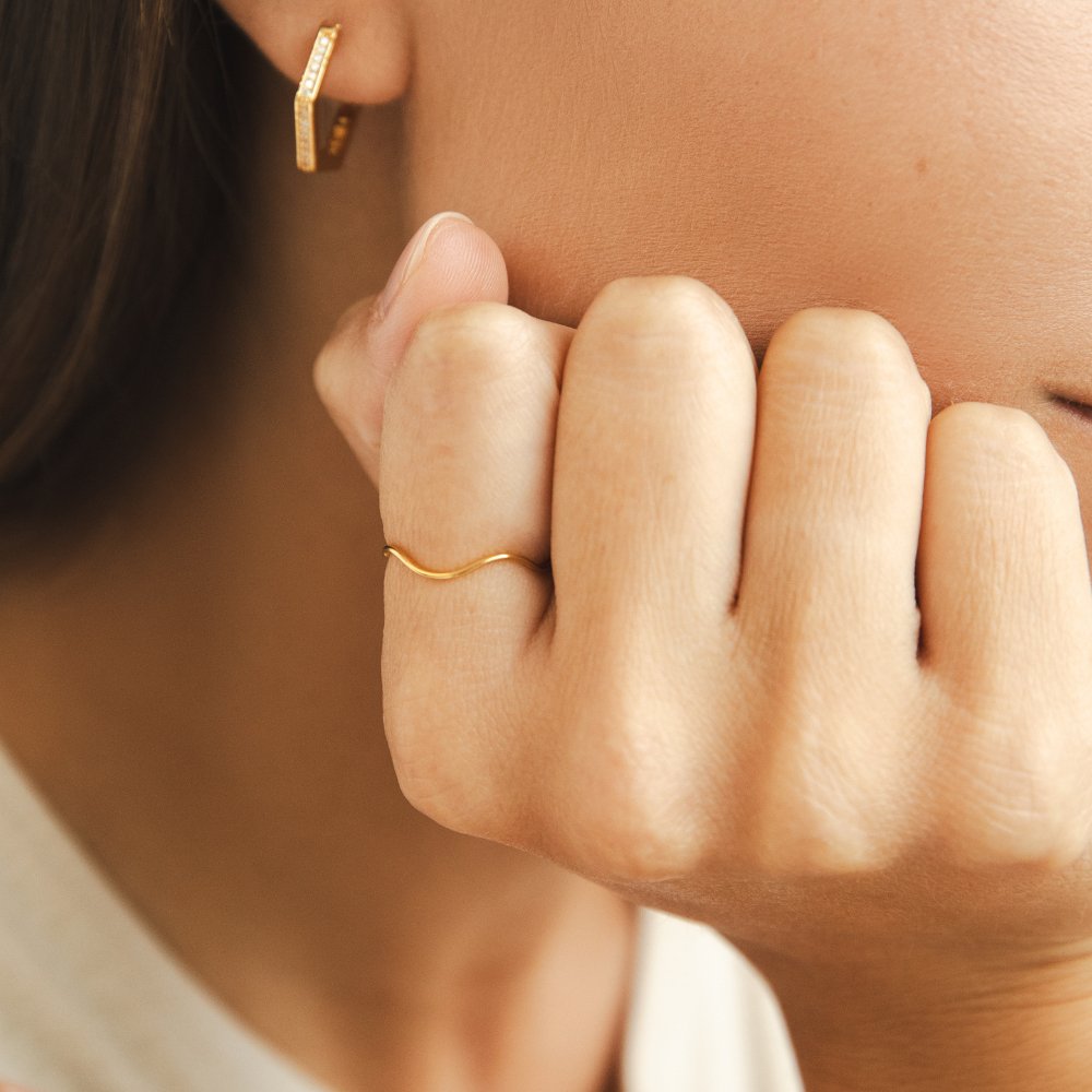 Anillo apilable Tina Gold