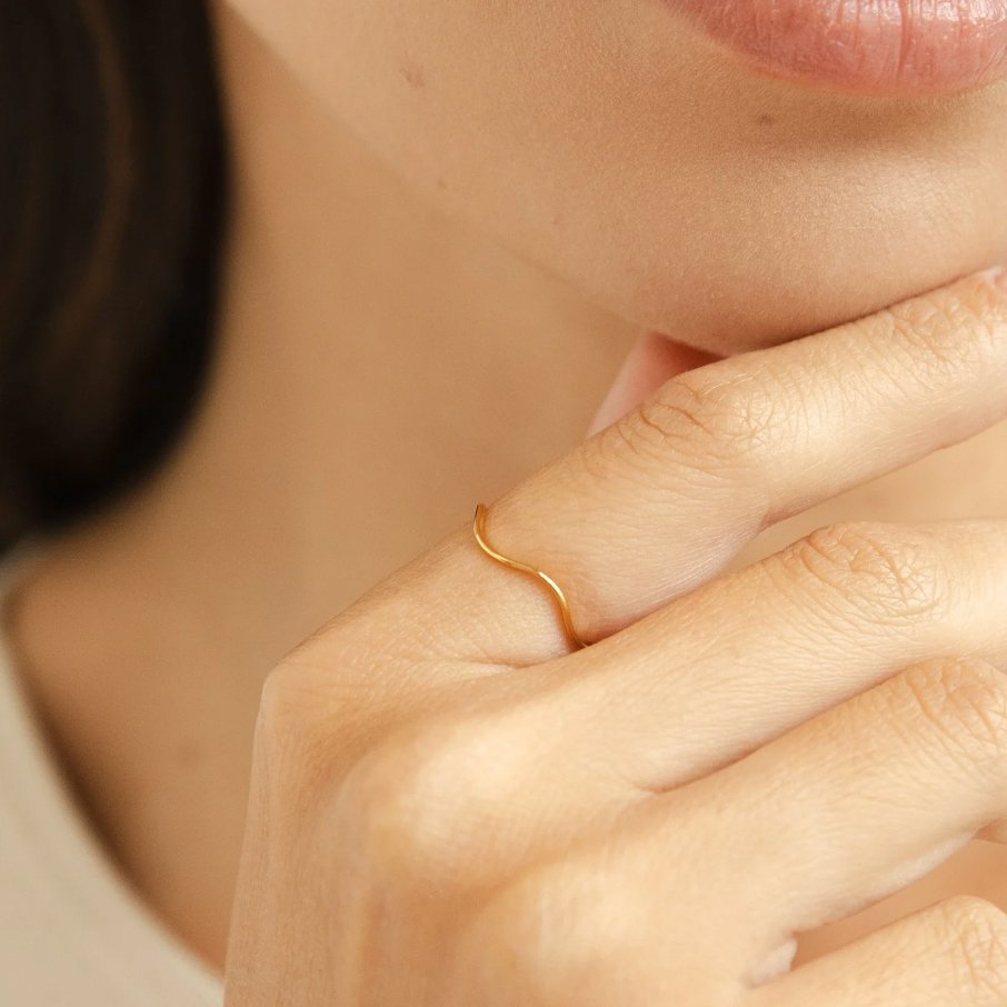 Anillo apilable Tina Gold