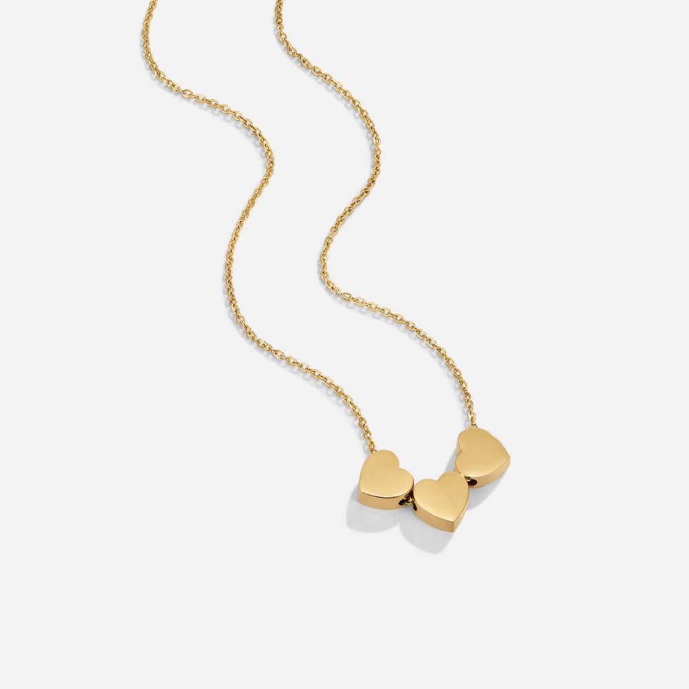 Collar Colgante Corazón Trío