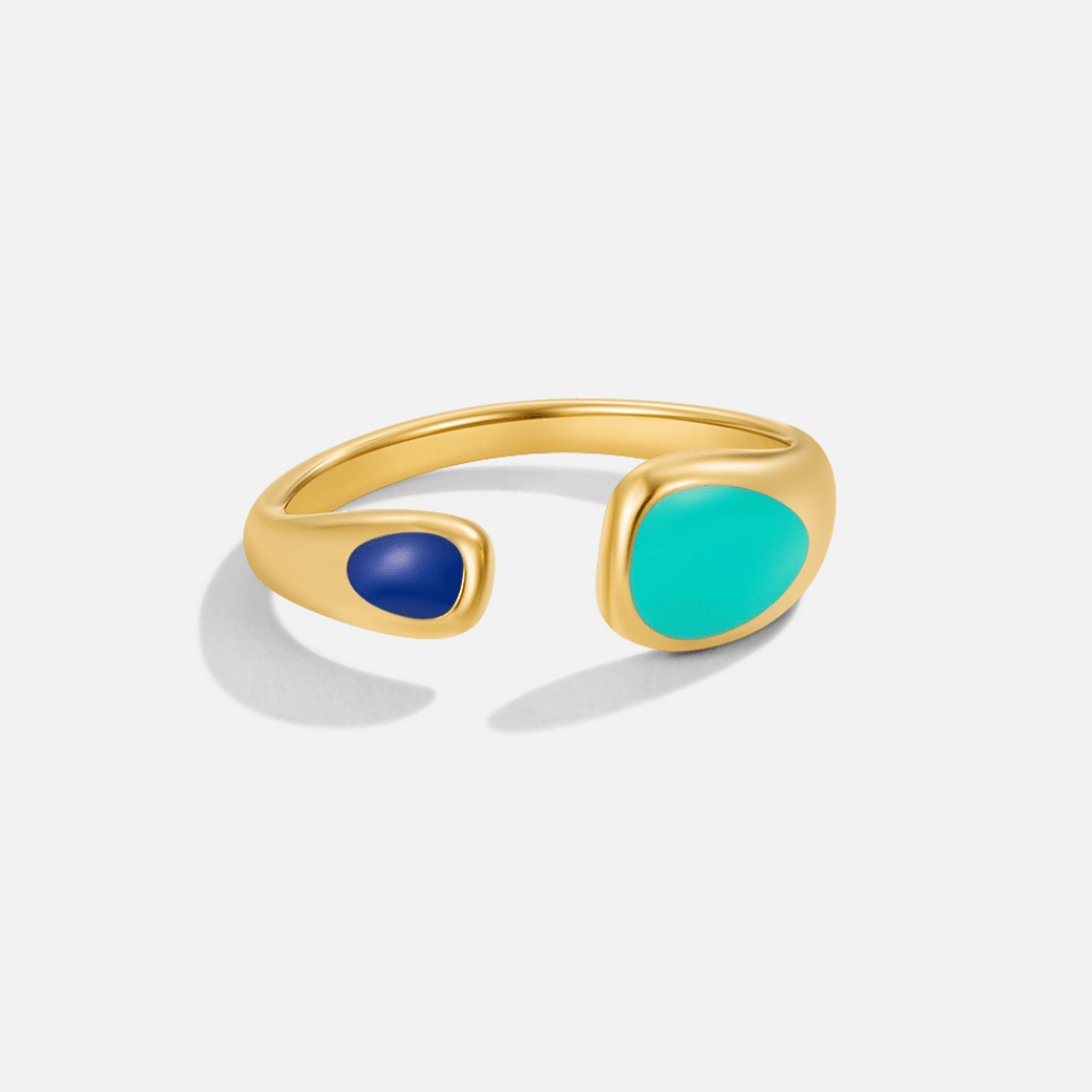 Anillo Sahara Envolvente Turquesa