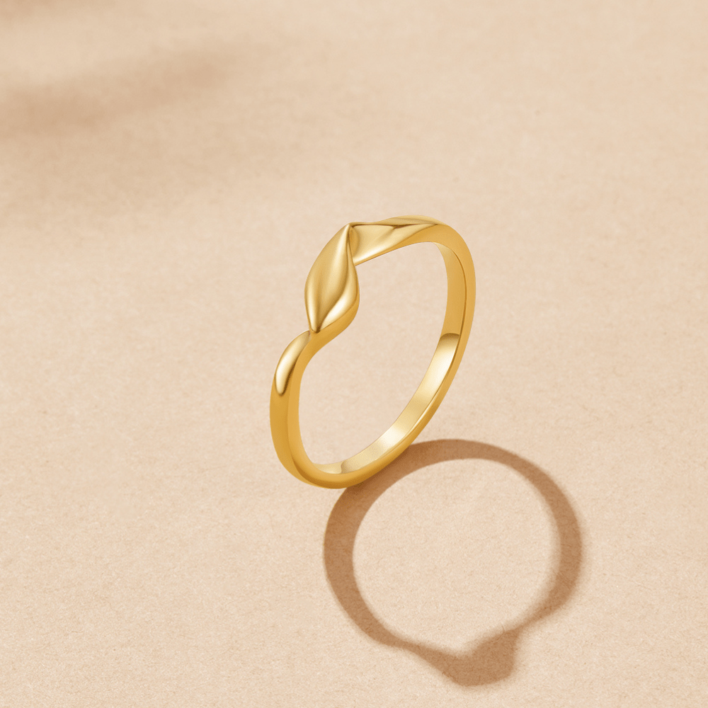 Anillo de oro trenzado Athena