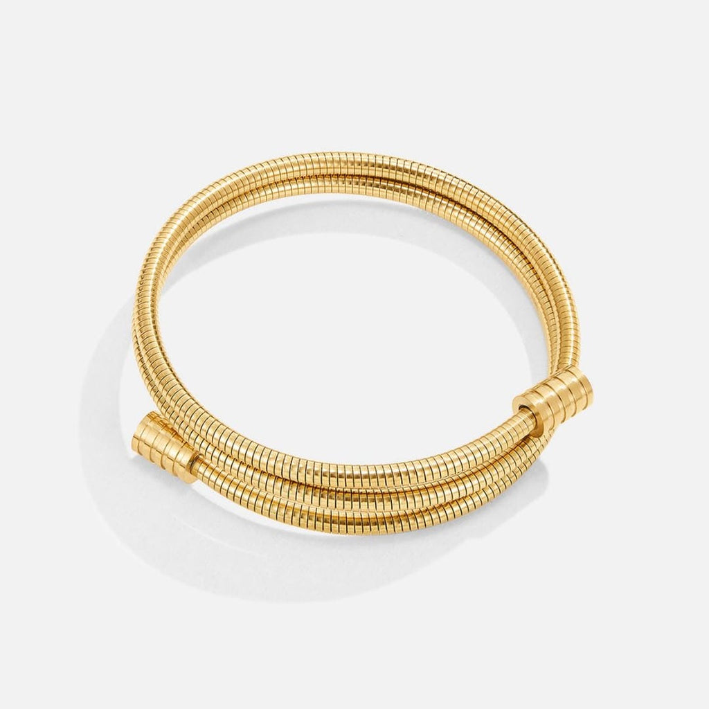 Pulsera clásica de oro retorcido