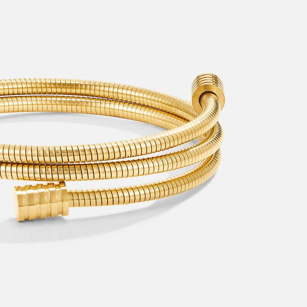Pulsera clásica de oro retorcido