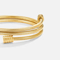Pulsera clásica de oro retorcido