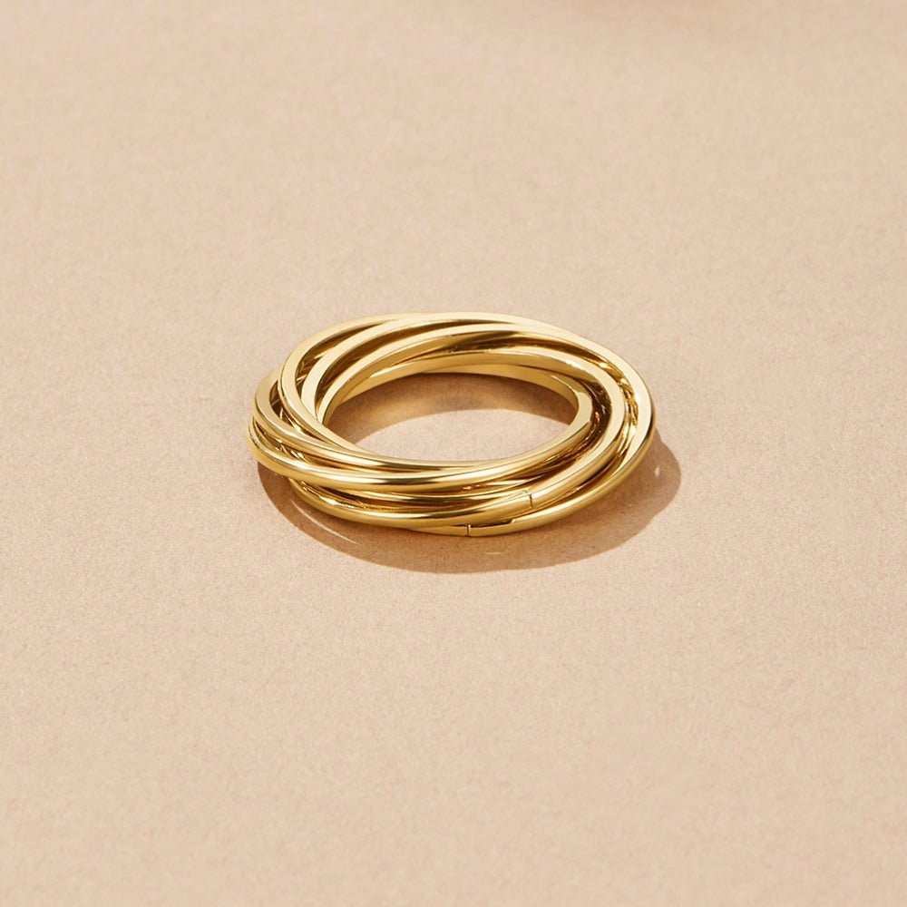 Anillo de oro retorcido Mia